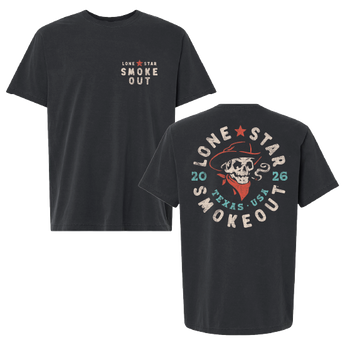 * 2026 Lone Star Smokeout Black Skull Tee * SHIPS 5/28