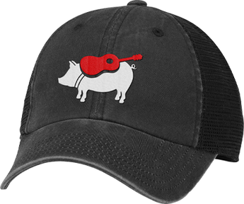 Black Pig Trucker Hat