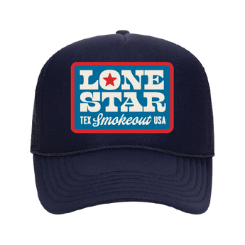 Lone Star Blue Foam Trucker Hat
