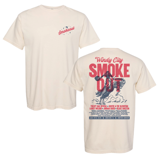 ** 2026 Windy City Smokeout - Cream Line Up Tee ** SHIPS 7/22