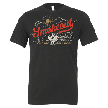 Dark Grey Smokeout Script Tee