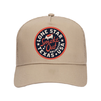 Lone Star Smokeout Khaki Trucker