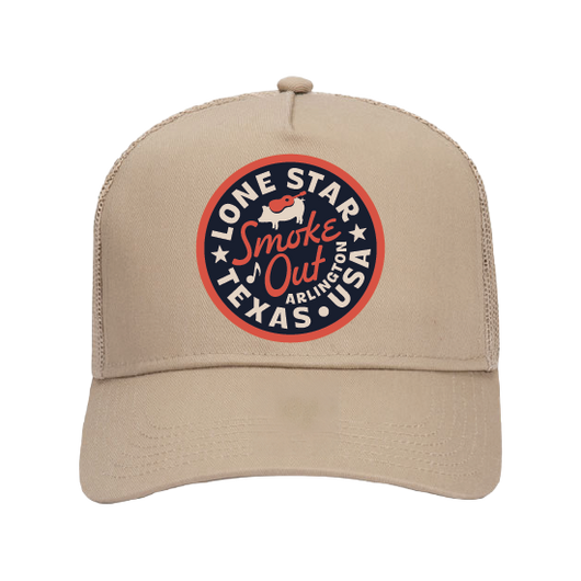 Lone Star Smokeout Khaki Trucker
