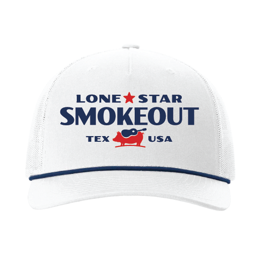 Lone Star Smokeout White Rope Trucker