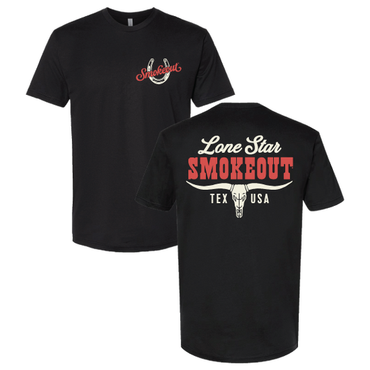 *Ships December 12th* Lone Star Smokeout Black Steer Tee