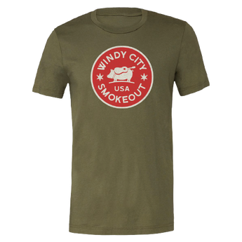 Military Green Logo Tee