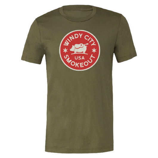 Military Green Logo Tee