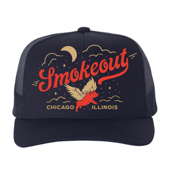 2025 Navy Flying Pig Trucker Hat