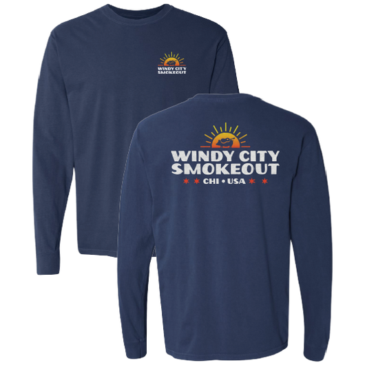 Navy Sunset Long Sleeve