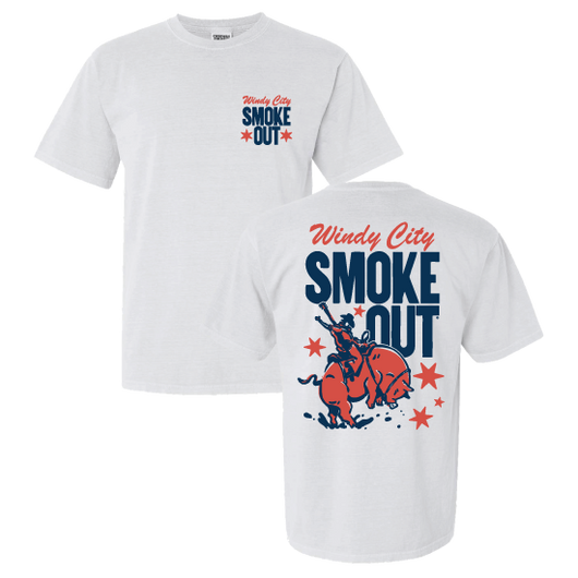 Windy City Smokeout White Rodeo Pig Tee