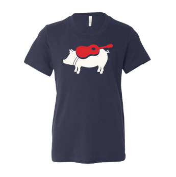 Youth Navy Pig Tee